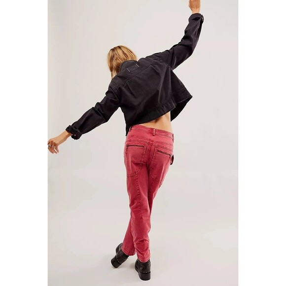 Free People We The Free Hot In It Moto pants Utility Classic Straight XS0 285601 - Picture 3 of 8